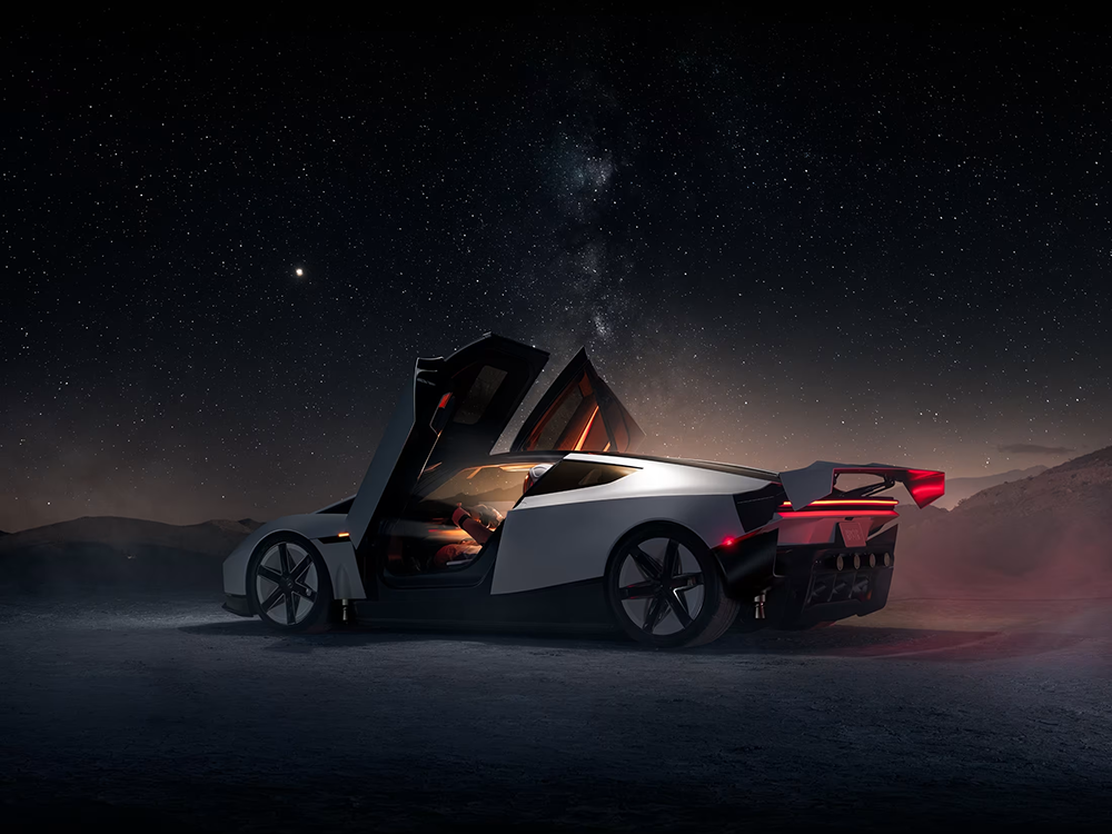 Elon Musk onthult vliegende Tesla Roadster: de auto die écht de lucht in gaat